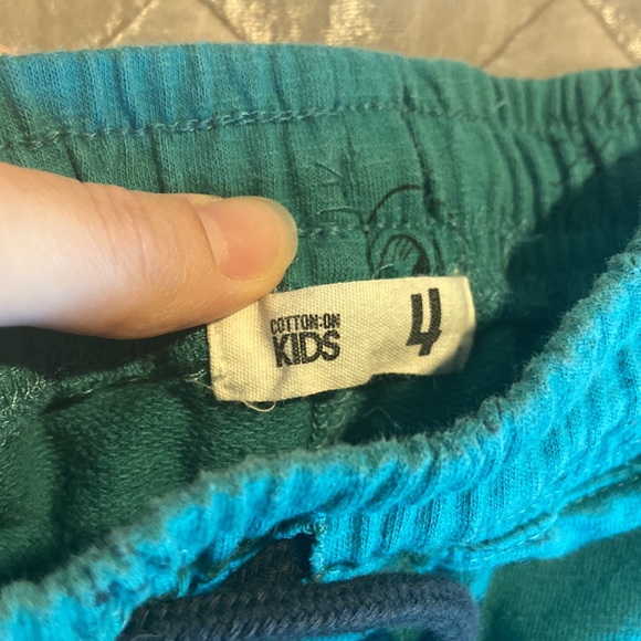 TODDLER BOYS COTTON ON KIDS SKATER TEAL SHORTS 4T - Picture 3 of 4